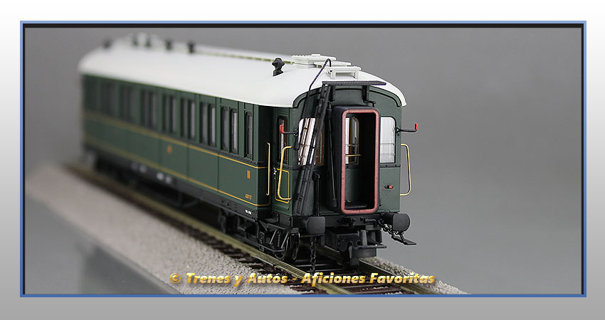 Coche pasajeros verderón Serie 301/344 ACW-37 1ª y 3ª Clase - MZA